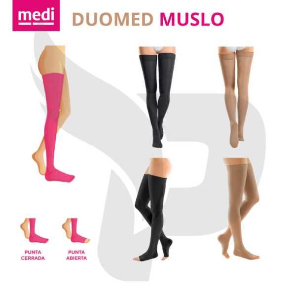 MEDIA DUOMED MUSLO CON BANDA SILICON BEIGE PUNTA ABIERTA TALLA M CCL1