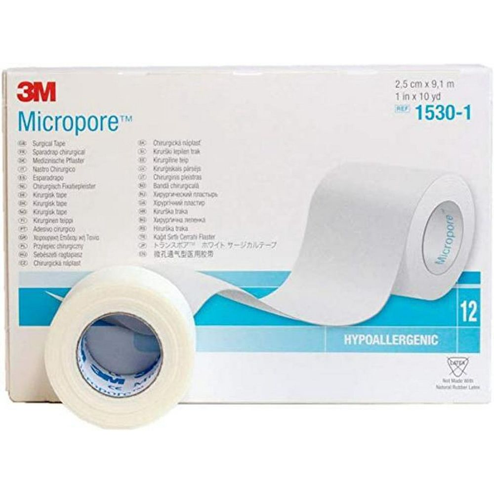 ESPARADRAPO 3M MICROPORE POROSO BLANCO