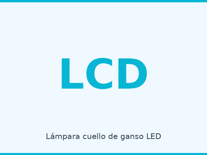 Lámpara cuello de ganso LED