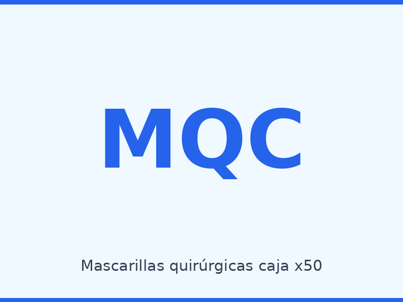 Mascarillas quirúrgicas caja x50